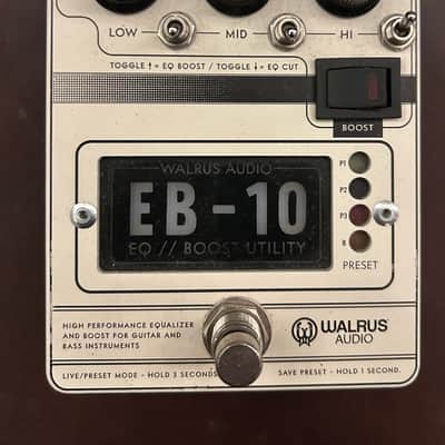 Walrus Audio EB-10 Preamp/EQ/Boost 2020 - Cream image 1