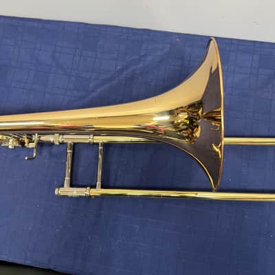 Used Yamaha YSL-682G Large Bore Tenor Trombone w/ F Attachment with Case and Mouthpiece Just Serviced image 6