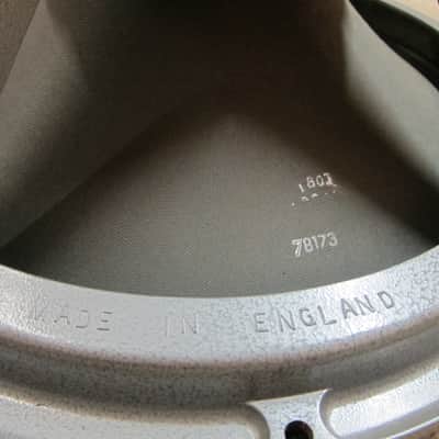 Goodmans Audiom 91/100 18" Vintage Woofer, Alnico Magnet Cast Frame, 8 ohms, Ex Condition, 100 Watts, Made in England 1960s - Blue / Gray image 4