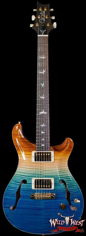 PRS Wild West Guitars 25th Anniversary Limited Run Wood Library Artist Package Hollowbody II Piezo Beach Fade (Private Stock Color) 5.50 LBS (US Only / No International Shipping) image 1