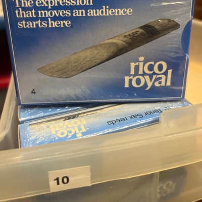 Rico 10 Alto Sax Reeds #4 Rico Royal 2025 - Wood image 2