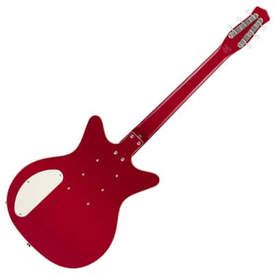 Danelectro TRIPLE DIVINE - RED Double Cutaway Shorthorn Shape Semi-Hollow Body C Shape Neck 6-String Electric Guitar image 2