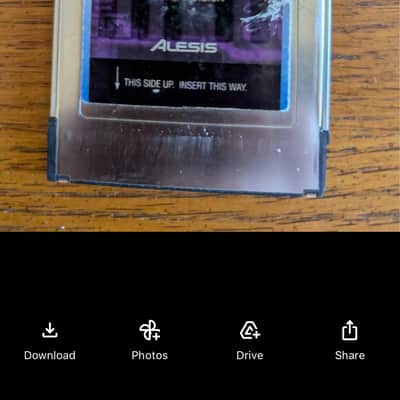 Alesis Qcard Vintage Keyboards / ROM Waveform + Data Card  // Quadrasynth, QSR, S4 / Plus, QS6, QS7, QS8