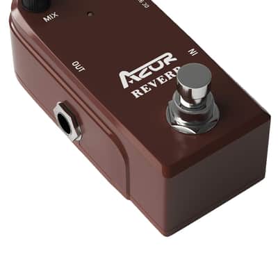 AZOR AP311 Spring Reverb Guitar Effect Pedal with True Bypass Aluminium alloy case image 1