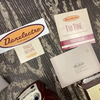 Danelectro Fab Tone 1990s - Red image 7