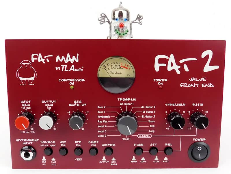 TL Audio Fat Man FAT2 Tube Compressor Mic Preamp + Neuwertig + 1