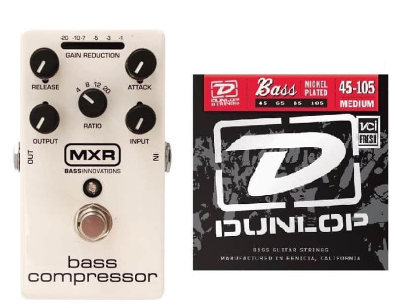 MXR M87 Bass Compressor Bass Pedal M-87 True bypass 10 Gain-Reduction Status LEDs ( BASS STRINGS ) image 1