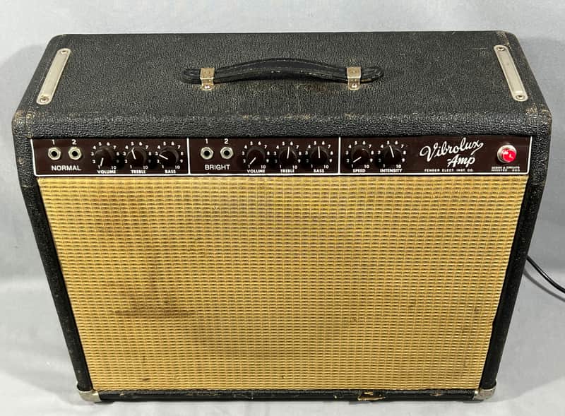 1963 Fender Vibrolux 6G11 Brownface 30-Watt 1x12" Guitar Combo image 1
