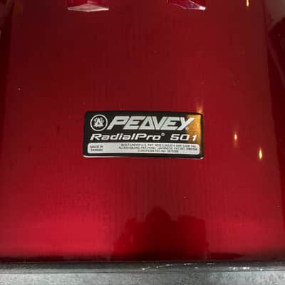 Peavey bass drum Radial PRO 501 22" * strong loud tone * double-braced hardware * fine wine red metallic finish*rare/hard to find... image 5