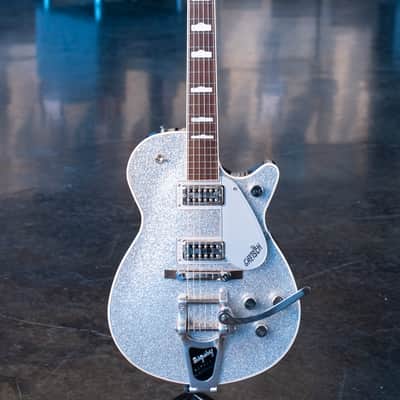 Gretsch G6129T Players Edition Jet FT with Bigsby - Silver Sparkle image 3