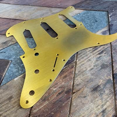 Real Life Relics Aged Gold Anodized Pickguard for Fender® Stratocaster® 11 Hole SSS [PGA1] image 3