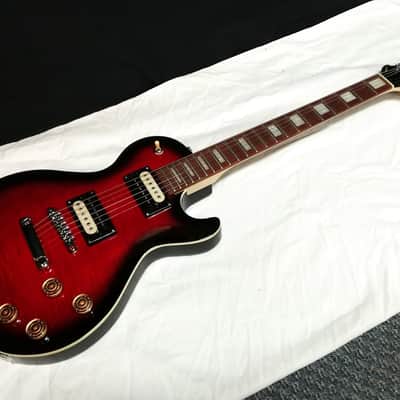 DEAN Thoroughbred X Flame Maple electric GUITAR new Trans Red - TBX w/ Case image 2
