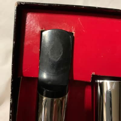 Brilhart level air baritone saxophone mouthpiece Baritone Saxophone 1980’s Silver and black resin image 3