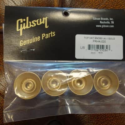 Gibson PRHK-020 Top Hat Knobs (Gold) (4 pcs.) image 2