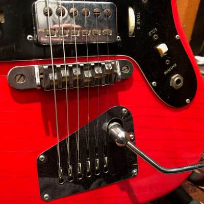 Vintage 1964 Hofner Galaxie 176 Solid Red Electric Guitar image 7