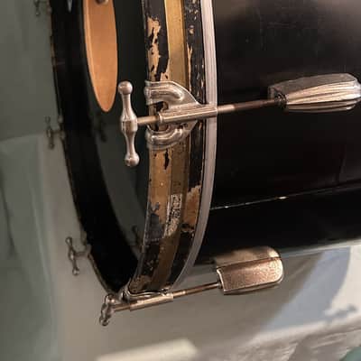 Slingerland Radio King Bass Drum 14x22 1940-1942 - Black Lacquer image 12