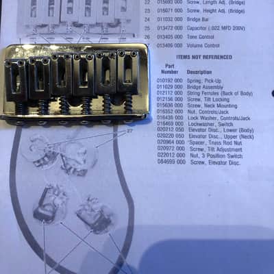 Original 70's Fender Telecaster Deluxe hardtail bridge image 1