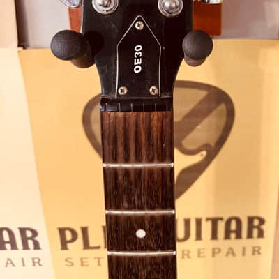 Oscar Schmidt OE30-B Delta King Semi-Hollow 2010s - Black image 4