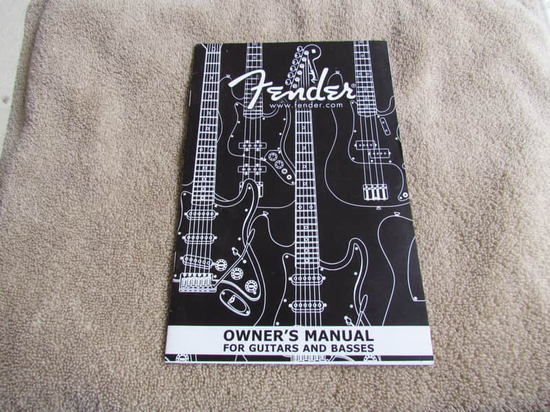 2002 Fender Owners Manual For Guitars And Basses Cool Case Candy Very Good Used Condition Genuine F image 1