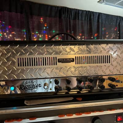 Mesa Boogie Dual Rectifier Revision F 1993 - Rev F, Chrome chassis, works as it should, no pedal image 2