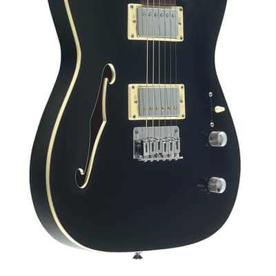 Michael Kelly Guitars '58 Thinline Semi-Hollow Gloss Black image 2