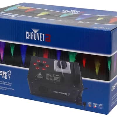 Chauvet DJ Geyser T6 Fog Machine Fogger, RGB Pyrotechnic Light FX+Remote+Fluid image 2