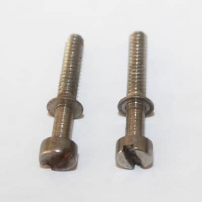 Vintage 1960's Gibson Adjustable Bridge Saddle Screws Set Of 2 1963 Acoustic Guitar image 5