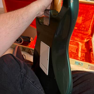 Fender Custom Shop Limited Edition NAMM '55 Stratocaster Journeyman Relic 2017 - Faded Aged Sherwood Metallic image 8