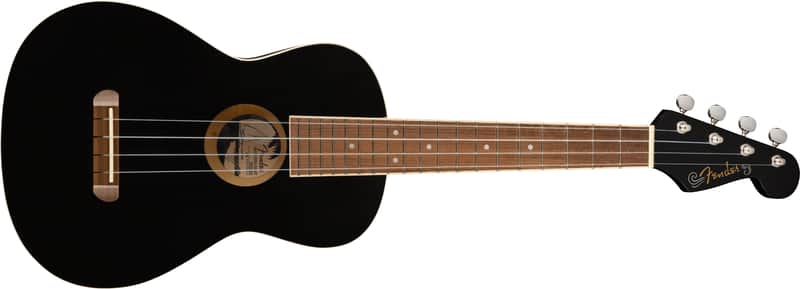 Fender Avalon Tenor Ukulele Walnut FB Black