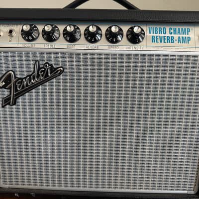 Fender '68 Custom Pro Vibro Champ Reverb 5-Watt 1x10" Guitar Combo 2021 - Present - Black