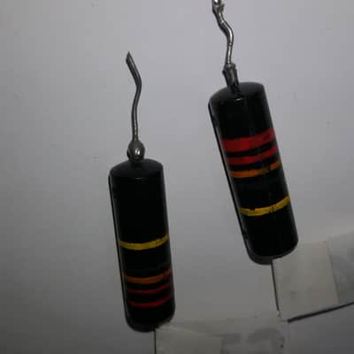 2 Original Vintage Sprague Bumble Bee PIO Capacitor .022 400V 1954 Gibson Les Paul Electric Guitar image 7