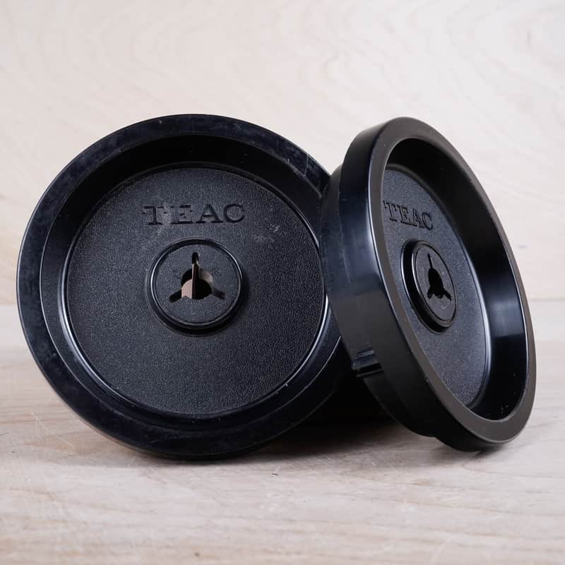 TEAC NAB Hub Adapter Pair for 10.5" Reels Black Set of 2 Original OEM image 1
