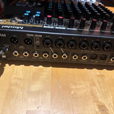TASCAM Model 12 Multitrack Recorder / Mixer / USB Interface 2020 - Present - Black with Wood Cheeks image 3