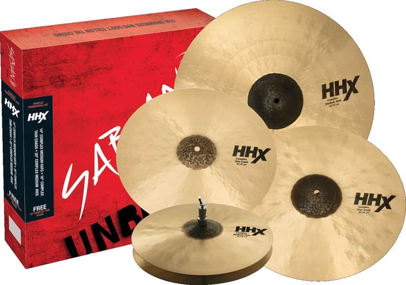 SABIAN 15005XCNP HHX Complex Promotional Set 4-Pack Cymbal Set Made In Canada imagen 1