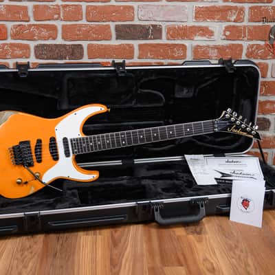 Jackson USA Custom Shop SL Soloist 3S-V Capri Orange Nitro Relic 2020 w/OHSC image 2