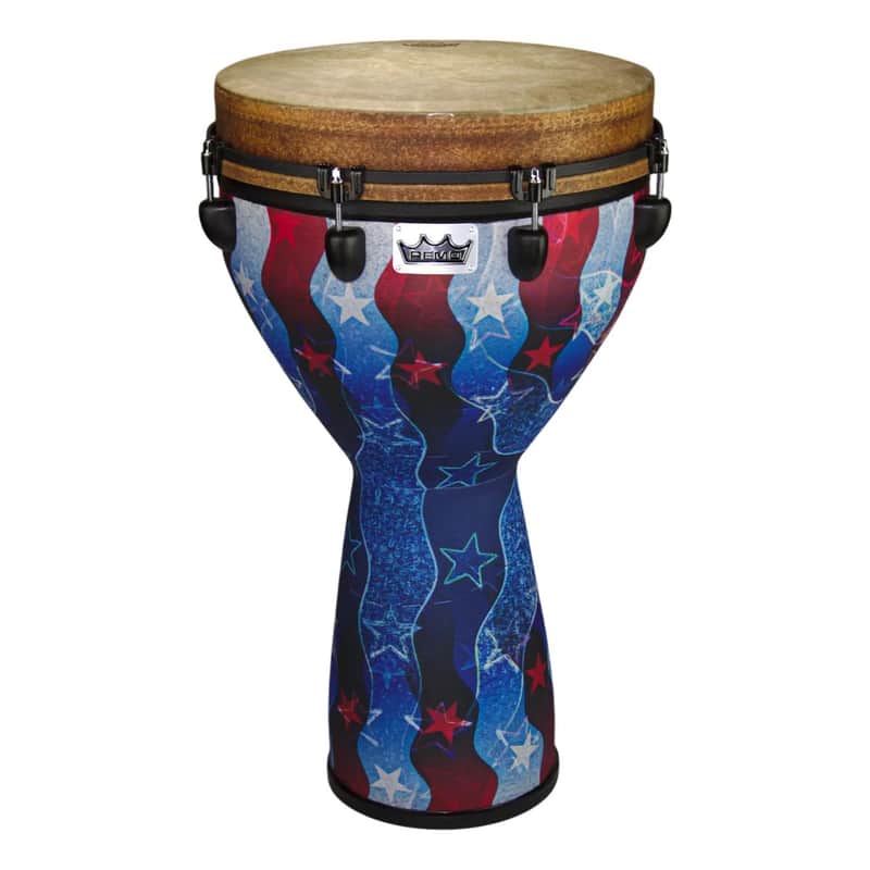 REMO - DJ-0014-31 - Remo-Djembe Mondo 14 Jubilee Red c/pelle Skyndeep Fiberskyn3 image 1
