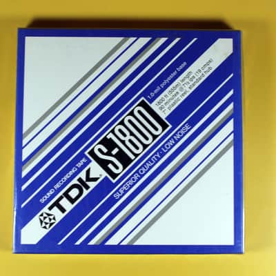 TDK S-1800 - Superior Quality / Low Noise - 7 Inch NOS Reel to Reel Blank Tape 1970's - 1980's - Polyester image 1