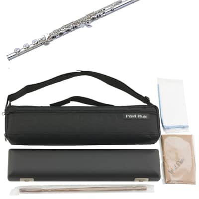 Pearl Quantz Flute B Footjoint, Open Hole, Inline G, Sterling Silver Headjoint  +Kit/Rod/Case | NEW | Authorized Dealer image 1