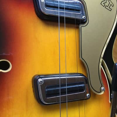 Meazzi hollow body mod SPITFIRE anni 60 - yellow sunburst image 6