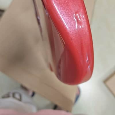 Burgundy Red Poplar Wood Guitar Stratocaster Strat Style Body image 4