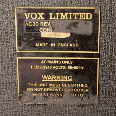 vox ac30 top boost reverb 1982 image 5