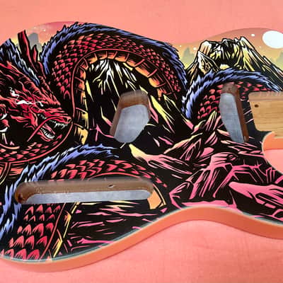 Red Dragon Custom UV Ink Printed Telecaster Body image 2