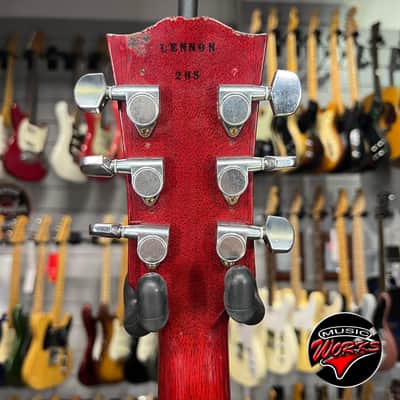 Gibson Custom Shop John Lennon Les Paul Junior Jr Ltd Cherry 285 Of 300 image 10