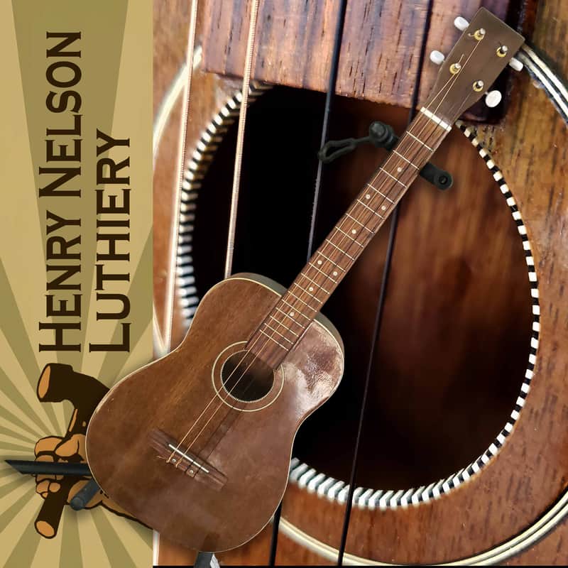 Guyatone-Howard Baritone Ukulele Purfled Trim 1960s Solid Mahogany Video image 1