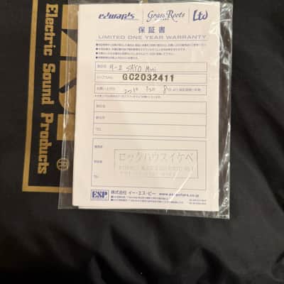 ESP BanG Dream! M-II SAYO Mini Roselia Guitar + Strap + ESP Gig Bag + Stand – Excellent image 14