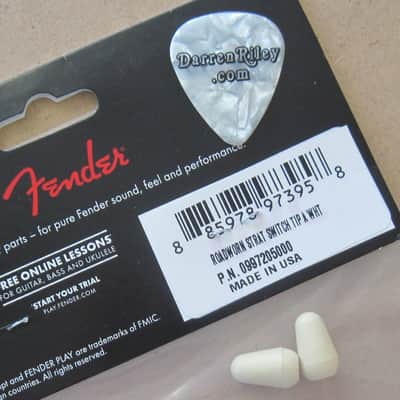 Fender Road Worn Aged White Stratocaster Switch Tips 0997205000 image 3