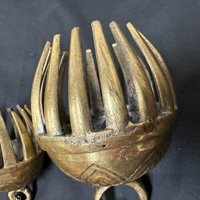 Dobani ELPB 5-Piece Elephant Bells on Rack, Solid Brass, Graduated from 1.5"-3" image 6