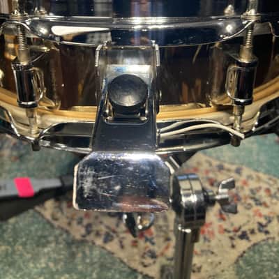 Remo - 3.5x13" Master-Touch Brass Piccolo Snare 1990's - Brass Wrap image 10