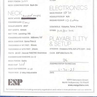 ESP M-II FR USA Open Grain - Black #25031 image 14