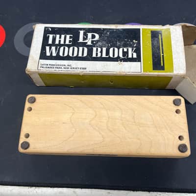 Latin Percussion LP210B Large Wood Block 70's W/ Box image 5